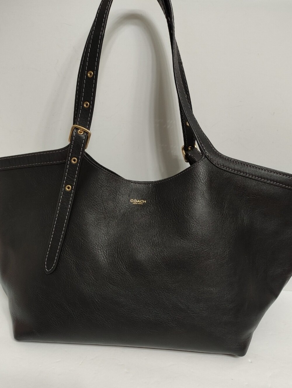 Coach CAM00 Gramercy Tote Bag Black EUC - Picture 2 of 14